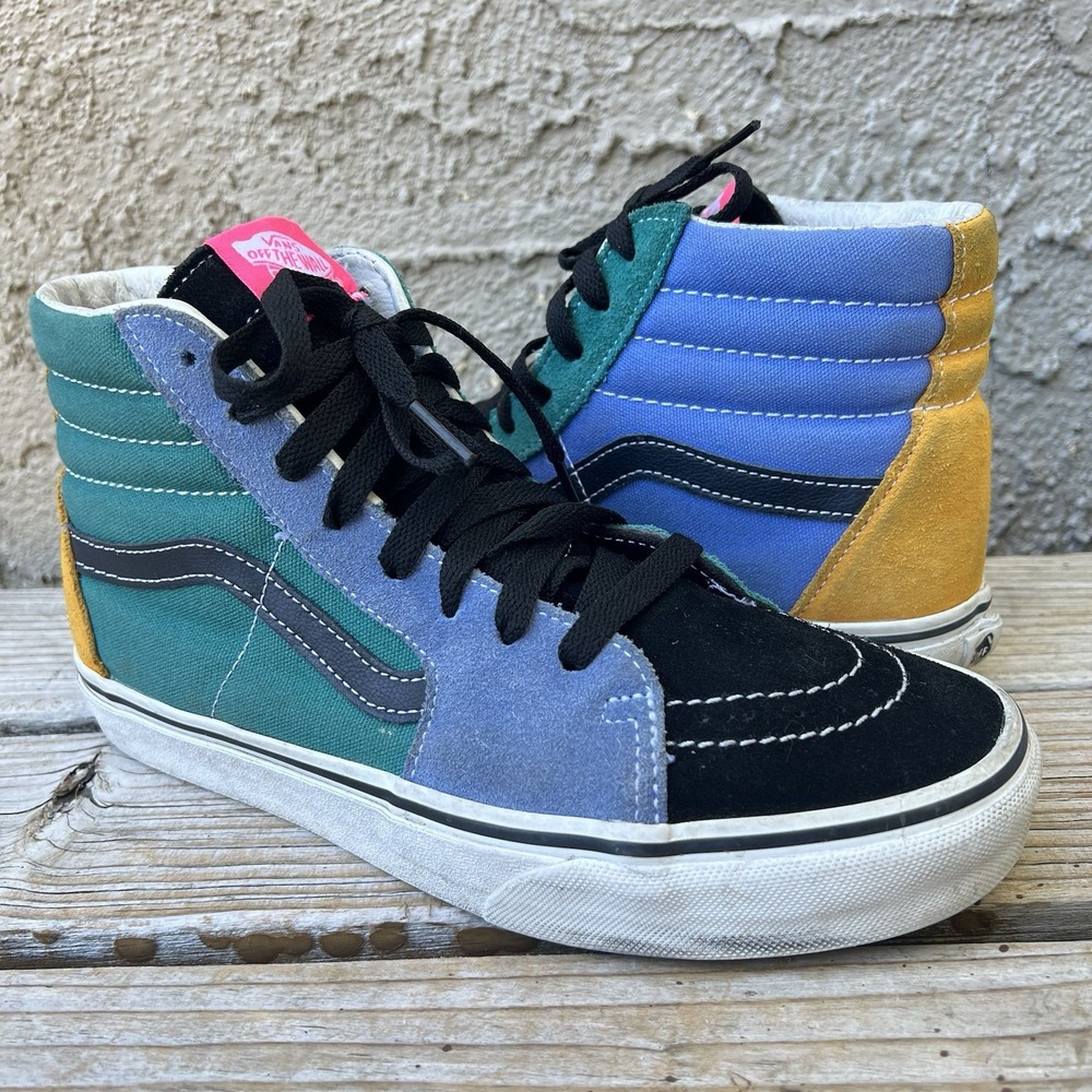 Vans Shoes Men Size 7.5 Women Size 9 SK8 Hi Mix Match Sneakers Multicolor